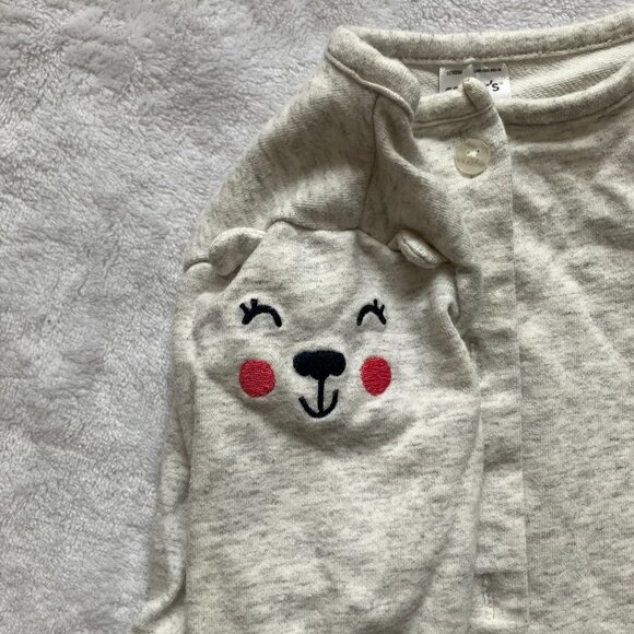 Carter’s Baby Cardigan Bundle Size 9M | 2-Pack Neutral Sweaters Polka Dot GUC - Picture 8 of 16